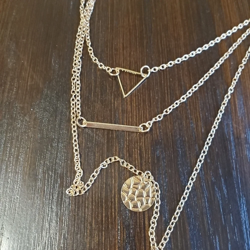 Multilayer Necklaces Triangle Fashion Jewelry